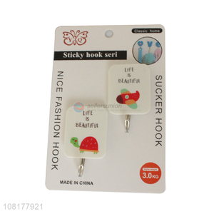 Online wholesale 2pieces heavy duty wall-mounted sticky hooks