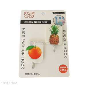 Hot sale waterproof 2pieces sticky hooks for household