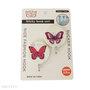 Factory price 2pieces heavy duty waterproof sticky hooks