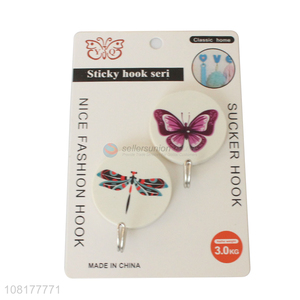 New design 2pieces household heavy duty sticky hooks for daily use