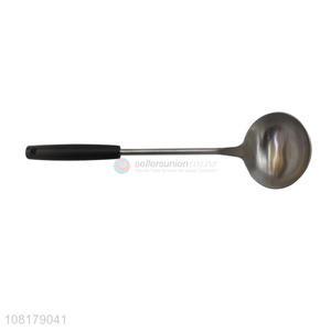 Good wholesale price stainless steel long handle soup spoon