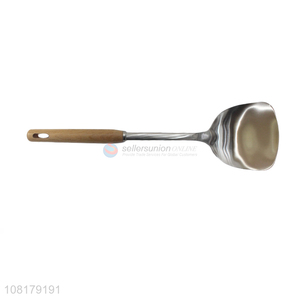 High quality stainless steel wooden handle spatula