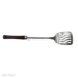 Yiwu wholesale creative stainless steel matte slotted spatula