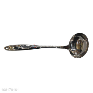 Yiwu wholesale long handle stainless steel soup spoon