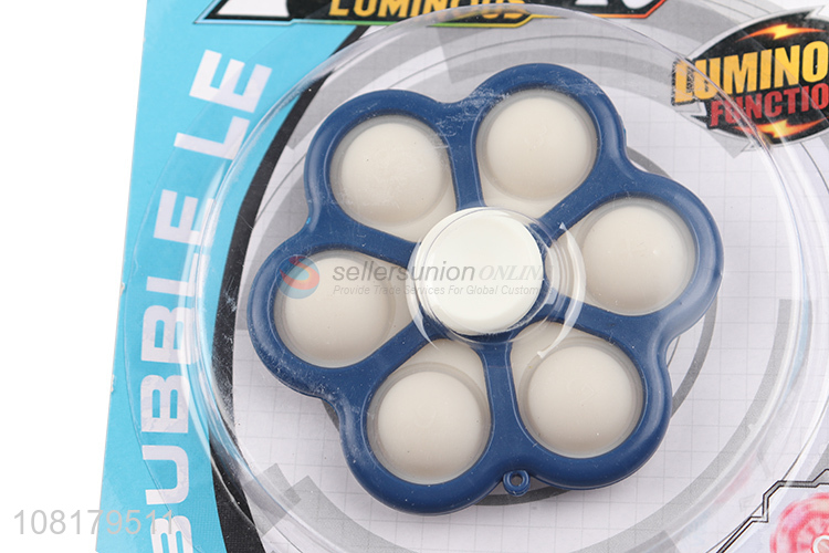 New arrival funny relax finger spinner luminous toys