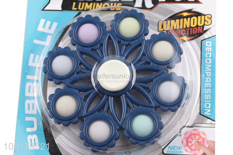 Best selling finger spinner push pop bubble fidget toys wholesale