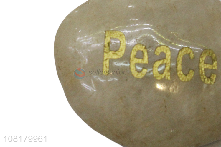 Low price inspirational faith stone with word motivational gift