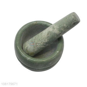 Hot selling natural marble mortar and pestle set pill crusher