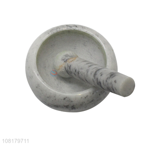 High quality marble mortar and pestle set spice herb grinder