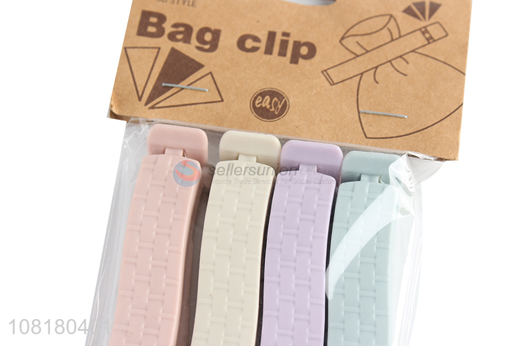 Best selling household colorful plastic sealing clip for food bag
