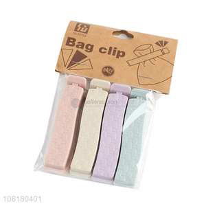 Best selling household colorful plastic sealing clip for food bag