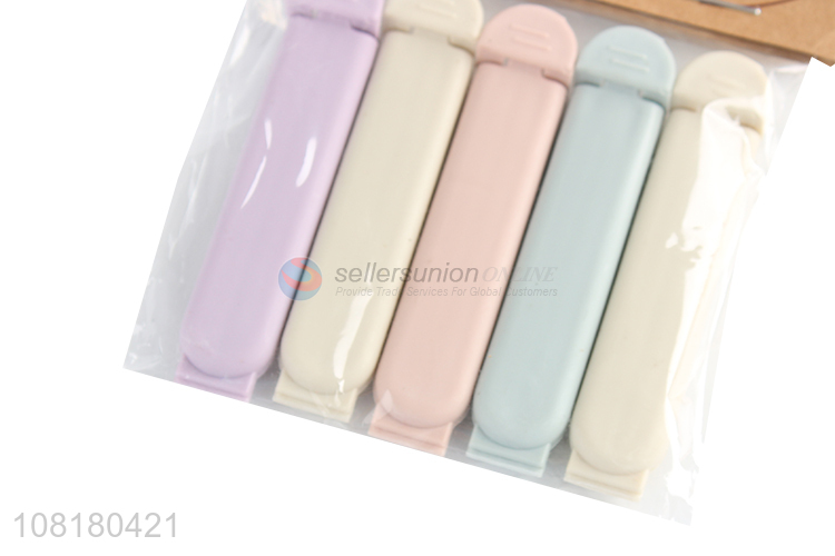 Factory price reusable plastic food storage bag sealing clip set