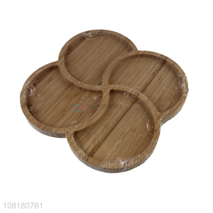 Factory direct sale simple bamboo dinner plate for kitchen
