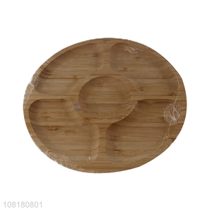 Good wholesale price creative bamboo storge tray for kitchen