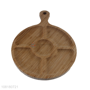 Online wholesale creative dinner plate bamboo tray