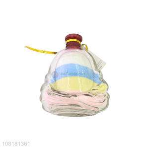 Yiwu wholesale colourful sand filling glass bottle for crafts