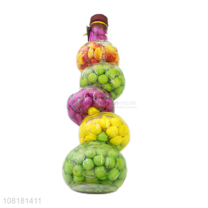 Hot products creative simulation fruits <em>glass</em> bottle for <em>crafts</em>