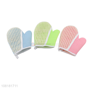 Factory supply multicolor bath massage gloves for shower