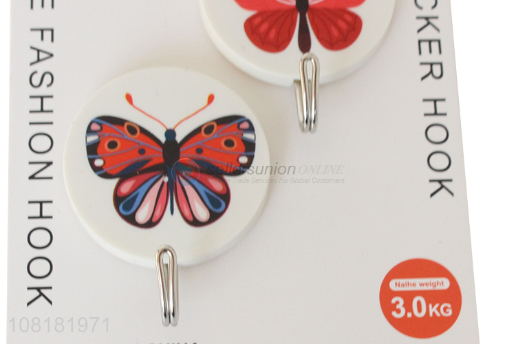 Recent design waterproof oilproof plastic sticky hook wall hanger
