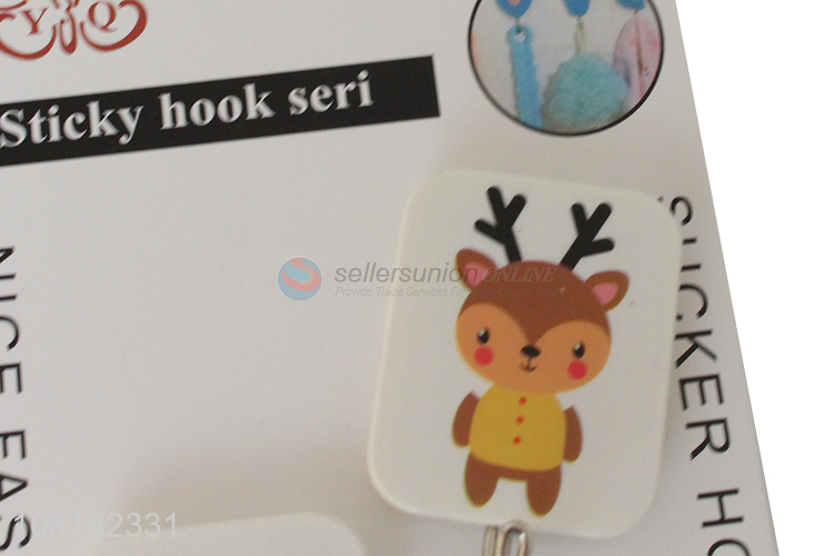 Hot product plastic utility wall hooks sticky hook for hanging