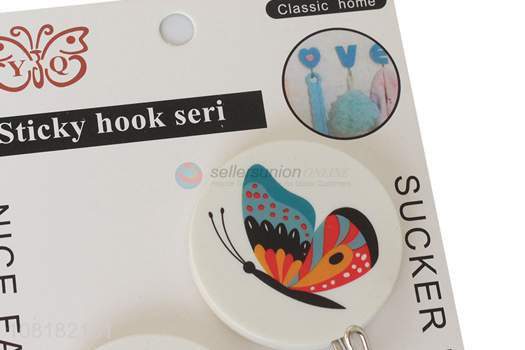 Yiwu market plastic utility wall hooks sticky hook for hanging