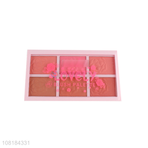 Hot Selling Sweetly 6 Colors Blusher Palette For Ladies
