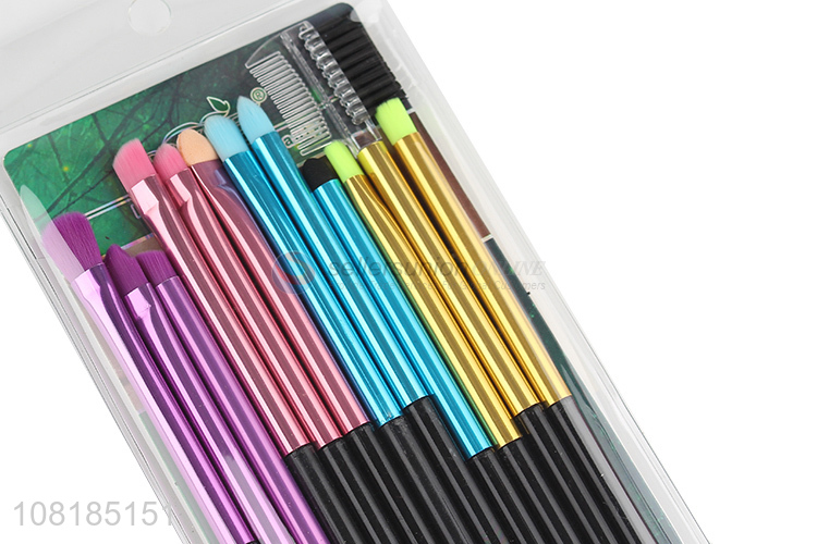 Good Price Fashion Eyeshadow Brush Eyebrow Comb Makeup Tool Set