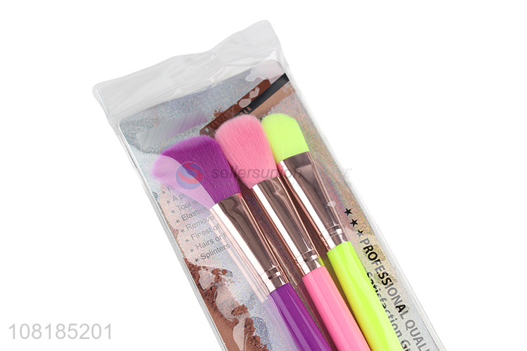 Wholesale 3 Pieces Eyeshadow Brush Powder Brush Makeup Brush Set