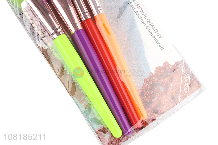 Custom Cosmetic Brush 4 Pieces Eyeshadow Brush Powder Brush Set