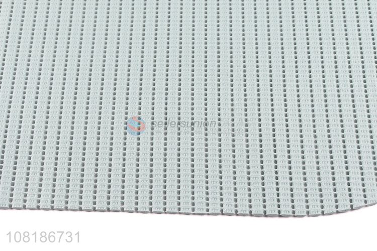 Wholesale solid color non-slip pvc dish drying mat pvc table mat