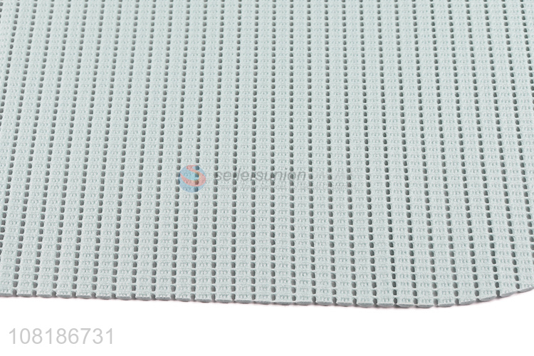 Wholesale solid color non-slip pvc dish drying mat pvc table mat