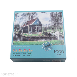 Wholesale 1000 pieces landscape scenery jigsaw puzzles for adults