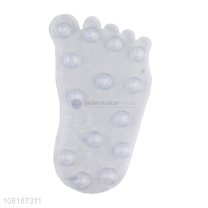 Hot Sale Foot Shape Two-Sided Suction <em>Cups</em> Anti-Slip Mat For Bath