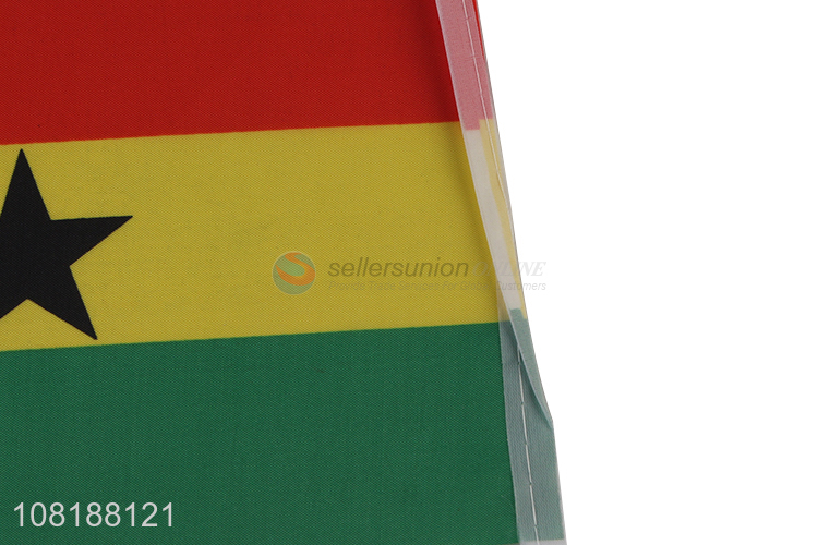Hot selling small Ghana stick flags mini handheld flags for world cup