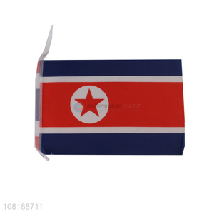 Good quality hand-held North Korea national country flag on stick