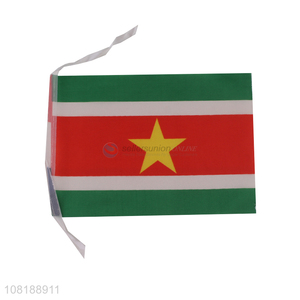 Yiwu market mini Suriname national country stick flag for festival events