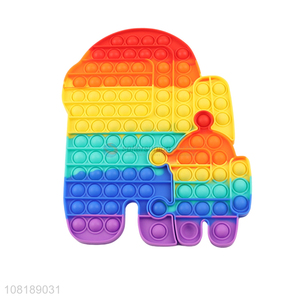 Good selling rainbow color stress relief bubble fidget toys