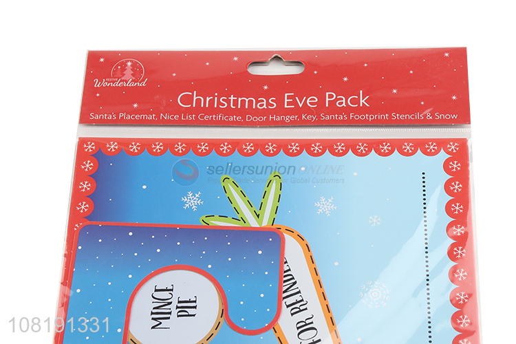 Wholesale Christmas Eve Packs With Placemat Door Hanger And Snow