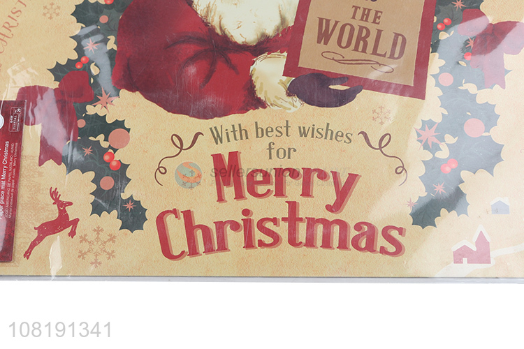 Wholesale 4 pieces disposable Christmas paper placemats table mats