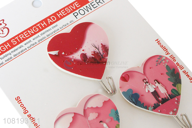 Fashion 3 Pieces Decorative Adhesive Hooks Sticky Hooks