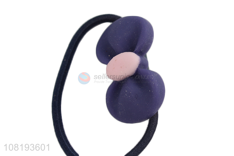 Best selling purple hair rope girls hair accessories