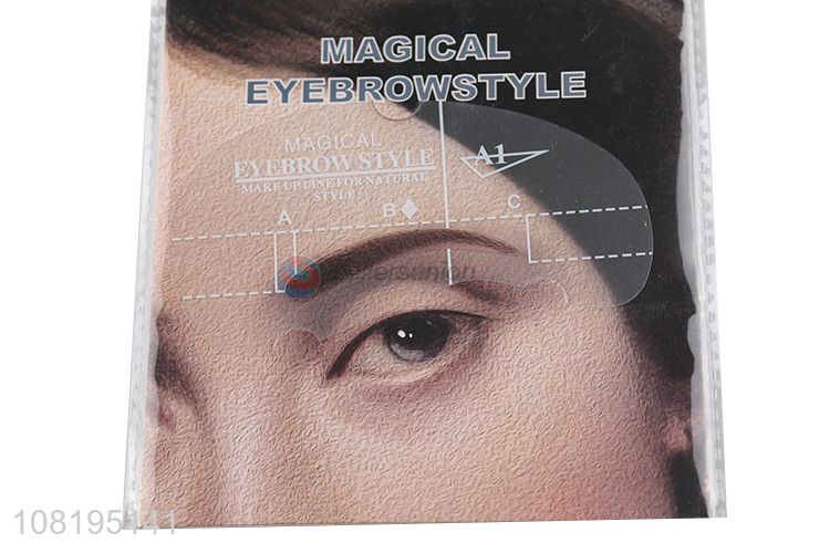 Good quality disposable shaping eyebrow stencils eyebrow drawing guide