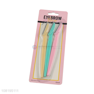 Hot selling 3 pieces eyebrow trimmers eyebrow razors for women and men