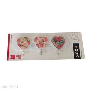 Yiwu market <em>love</em> printed sticky hooks home wall hooks