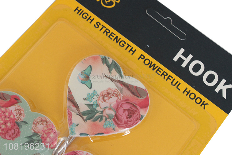 Yiwu factory home sticky hooks plastic love wall hooks