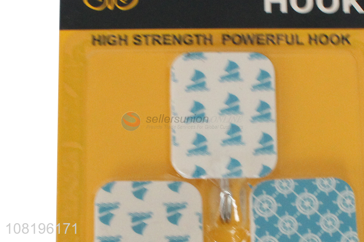 Yiwu factory printed wall hooks kitchen sticky hooks