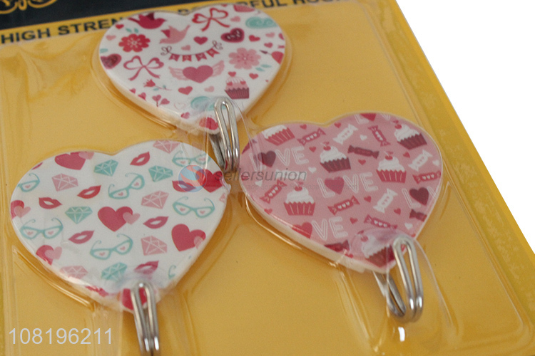 Low price love hooks household wall sticky hooks