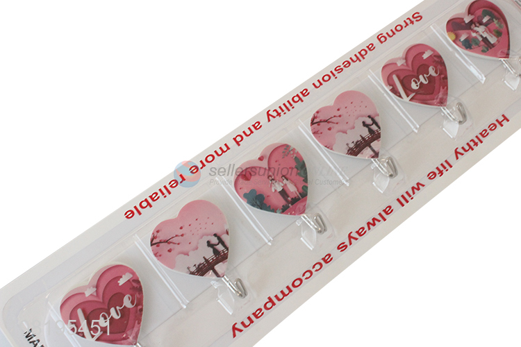 Low price love sticky hooks bedroom hanging hooks
