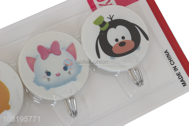 Best selling cartoon wall sticky hooks for hanging