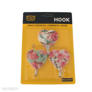Yiwu factory home sticky hooks plastic <em>love</em> wall hooks